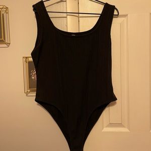 Shein black bodysuit size 4XL